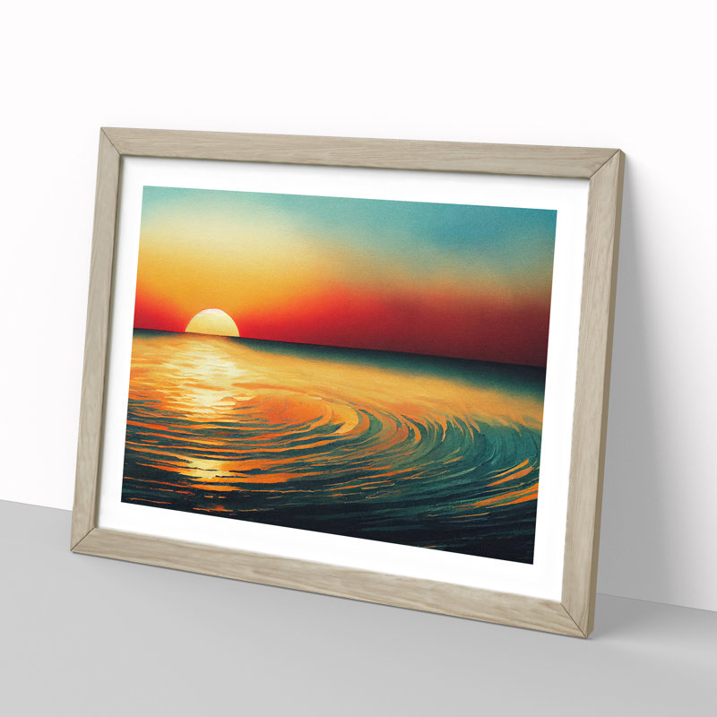 XH1022-4327X Glorious Watercolour Sunset Vol.2 - Single Picture Frame Print