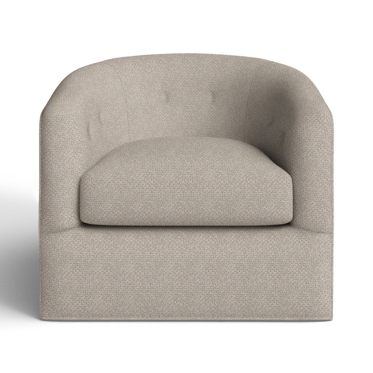 Midori Upholstered Swivel Barrel Chair