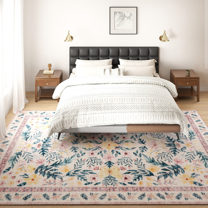 Tapis d'inspiration florale Botanical