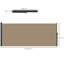 Dakota Fields 400cm W Polyester Cover Retractable Freestanding Awning-871417932-805414237