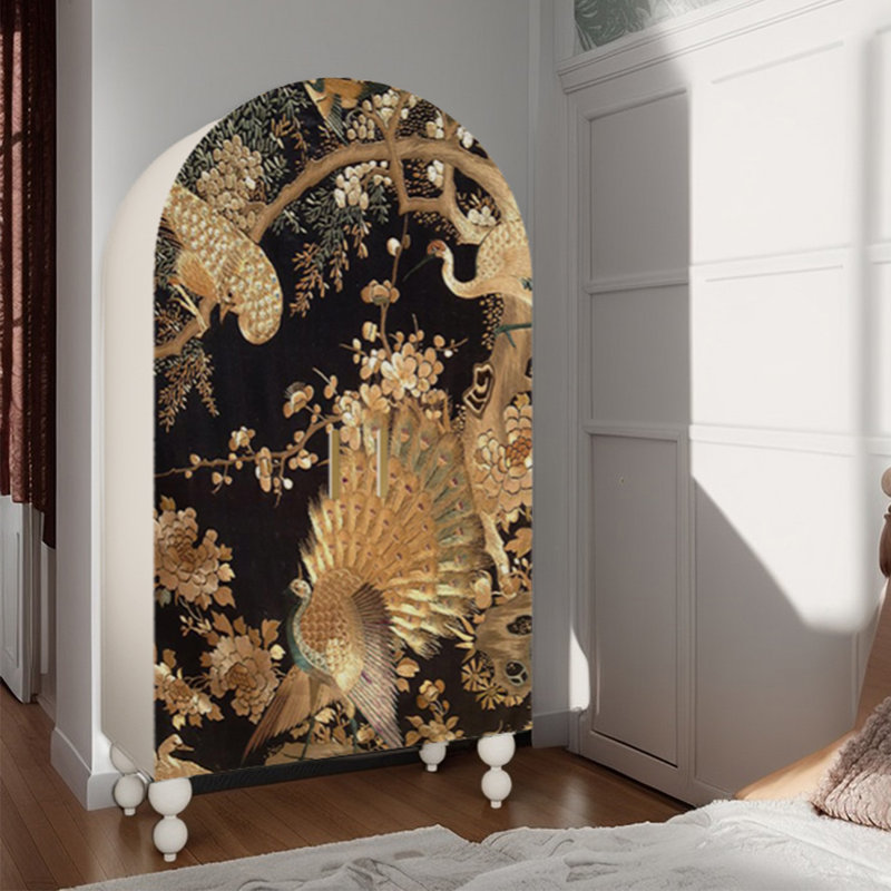Armoire décorative française de style français, Ivoire blanc