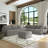 Flex 6 - Piece Upholstered Modular Sectional with Storage Ottoman-100761318-86173648