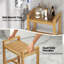 Tabouret de douche en bois de teck