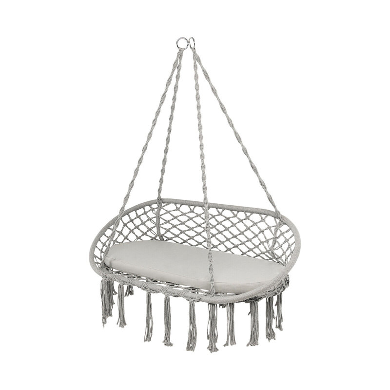 Amiriah 2 Person Chair Hammock, Gray