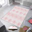 Tapis rose en polyester Bowes-1462479411