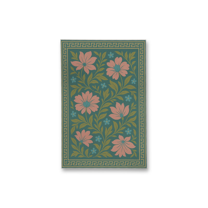 Tapis tissé crème à motif géométrique lavable Mosso, 3'11" x 5'11"