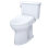 Drake® 1.28 GPF Elongated Floor Mounted Two-Piece Toilet (S7 Seat Included) with Auto Flush