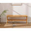 42" Rattan Entryway Bench with Footrest, Itasca Dining Bench-88649651