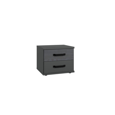 Oskaloosa 46cm W Particle Board / Chipboard Bedside Table
