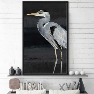 " Heron On Black I " by Lanie Loreth