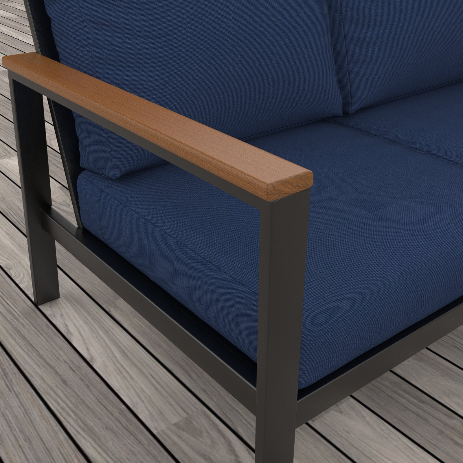 Townsend 8-Person Sunbrella® Patio Seating Group, Canvas Navy