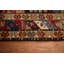 Tapis de couloir antique en laine teinture Kazak pré-1900 4 x 10
