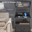41cm W Metal Bedside Table
