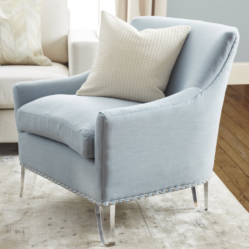 Harutiun Upholstered Armchair, Blue