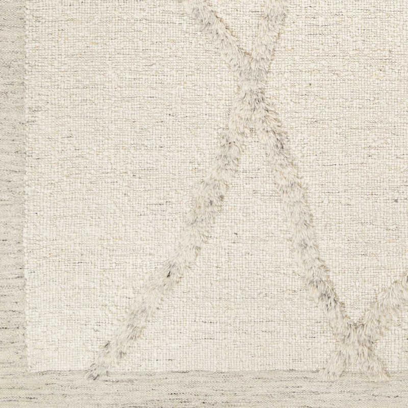 Wool Geometric Area Rug, Runner 2'6" x 8'