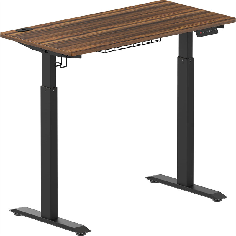 Bureau Marutani, Noir, L 47,24 po x P 24,02 po, Noyer rustique