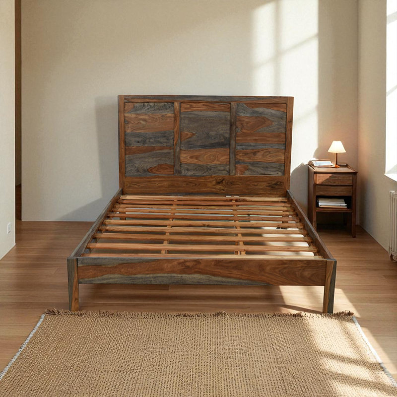 Goa Solid Wood Bed, Kingsize (5')