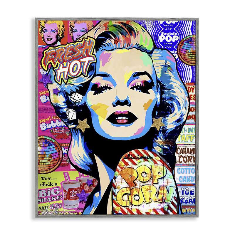 Estampe numérique Marilyn Candy, de Jess Stempel, H 20 po x l 16 po, Estampe numérique Farmhouse