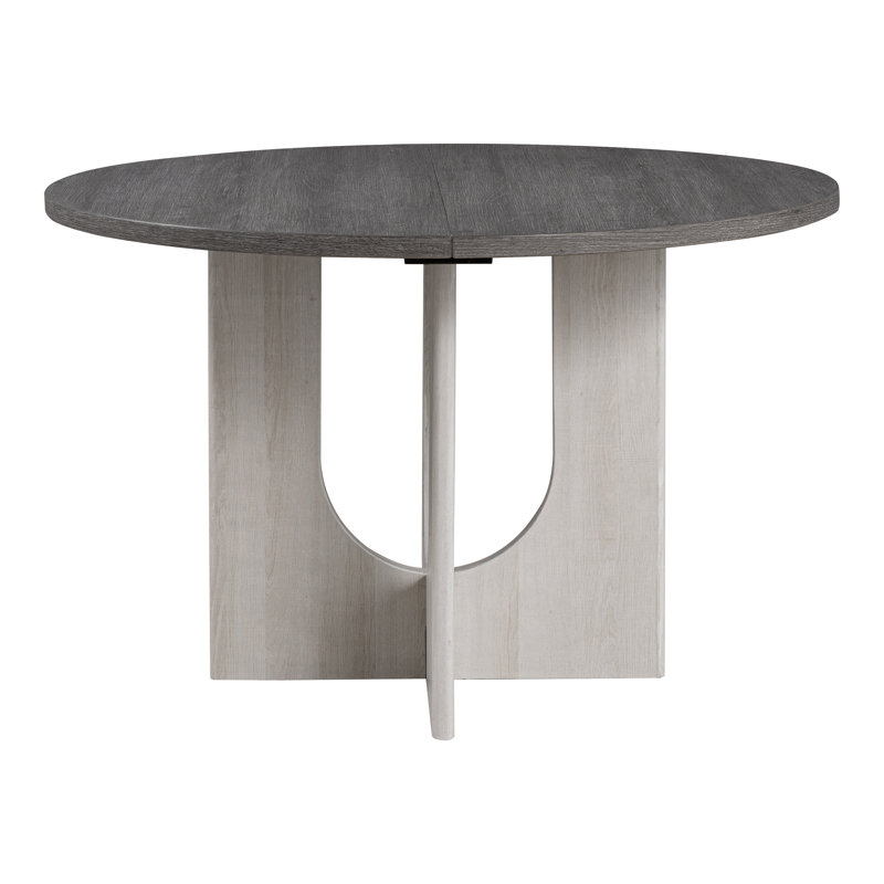 Trell Round Pedestal Dining Table, Gray