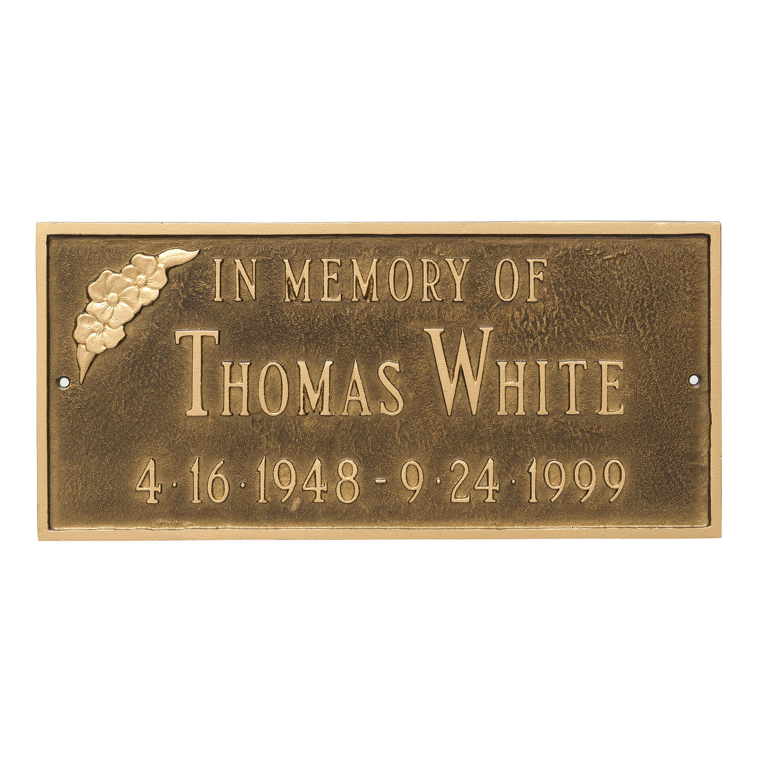 Military Memorial Wall Mounted Wood Cremation Urn Plaque - Urns