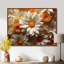 Marguerite blanche et orange, sérénade - marguerites, art mural-2085774090-2137575417
