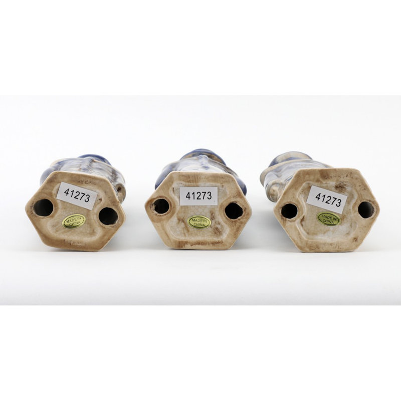 Small Set 3 Men Figurine, Blue