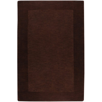 Tapis chocolat en laine fait à la main Dolma