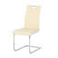 Ensemble de 4 chaises de salle à manger rembourrées modernes avec pieds en métal
