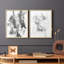 Graphite Abstract III - reproduction encadrée de qualité supérieure - prête à être accrochée - aucun clou requis - aucun clou requis-513159257-513159262