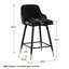 Swivel Velvet Upholstered Counter & Bar Stool-873056582-903768584