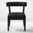 Cindina Mid-Century Modern Dining Chairs Black Faux Leather Upholstered Wood Frame Kitchen Chairs-1541891200