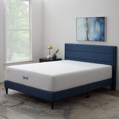 Lucid Comfort Collection 14"" Medium Charcoal Infused Memory Foam Mattress -  LUCC14FF45MF