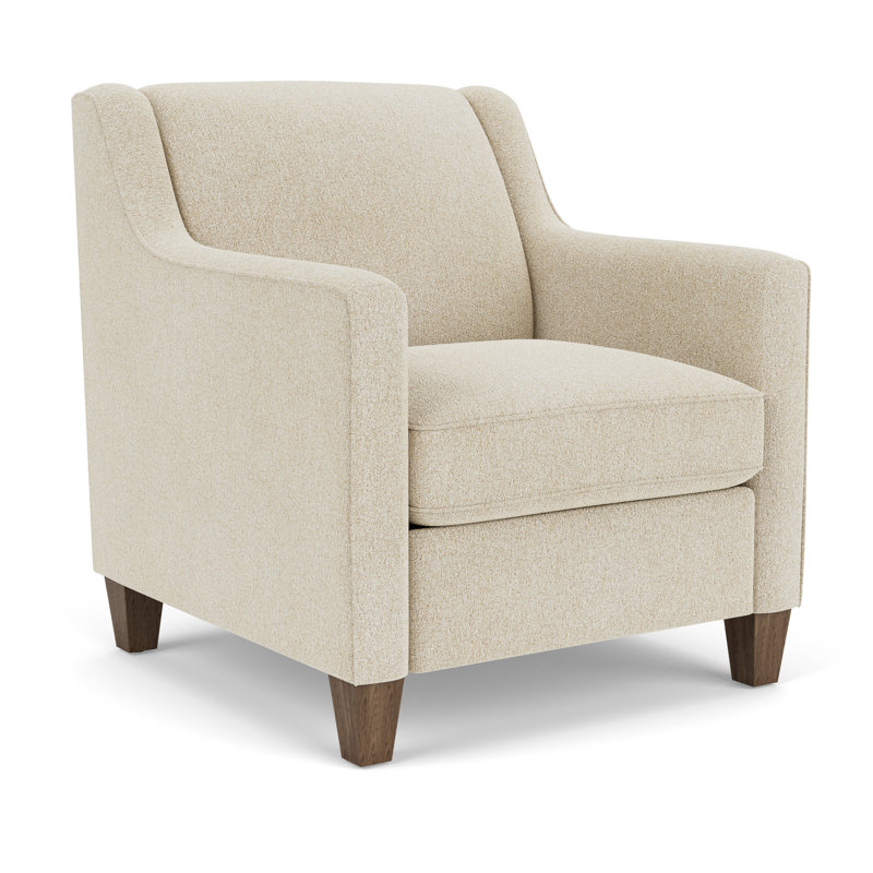 Armchair, Beige 100% Polyester