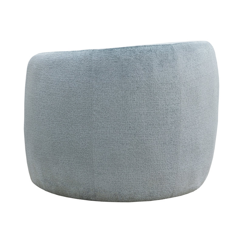 Lounge Chair, Blue Polyester
