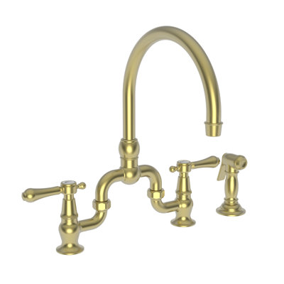 Chesterfield Kitchen Bridge Faucet with Side Spray