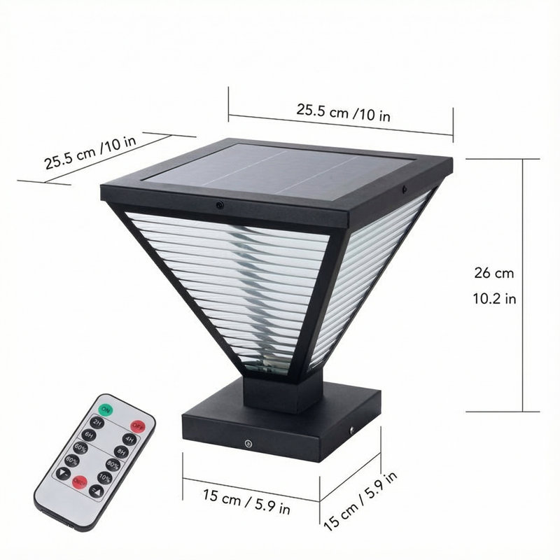Luminaire pour poteau solaire réglable