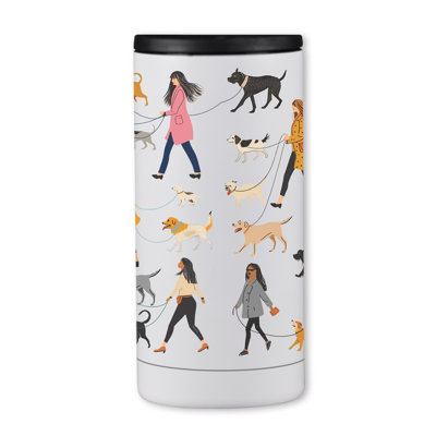 Dog Walking Pattern 12 oz. Beverage Sleeve
