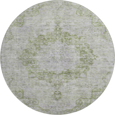 Premium Machine Washable Larock AMF1238 Global Rug