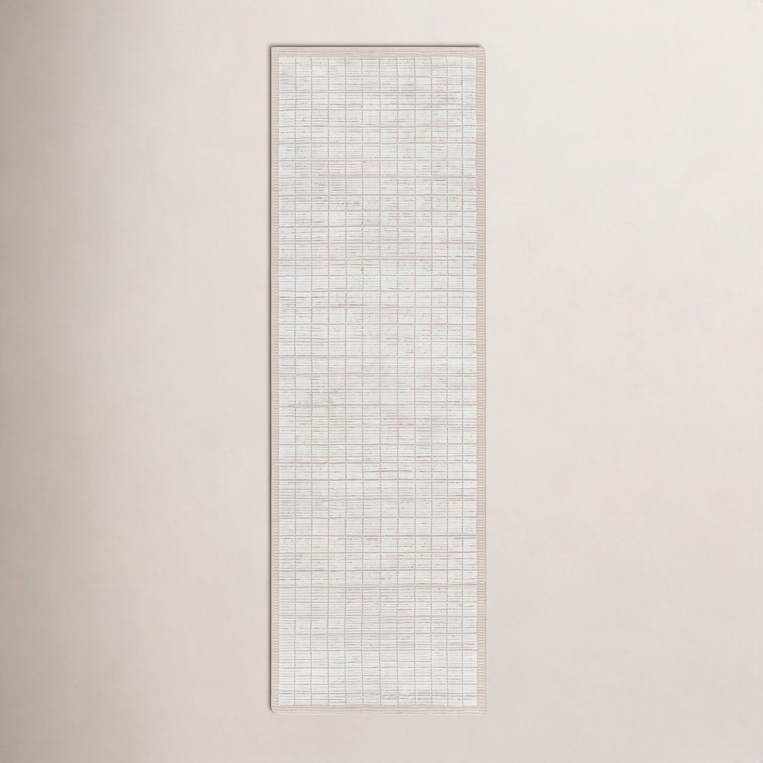 Jacey Hand-Woven Checkered Rug, Runner 2'6" x 8'