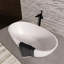 Baignoire de trempage autoportante de 55 pouces pour salle de bain-121168447