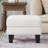 Fabric Ottoman Beige