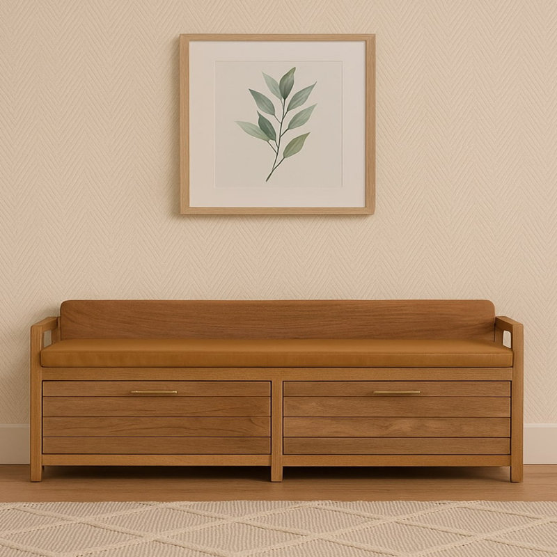 Banc de rangement 2 tiroirs Oxford Oak-ish
