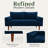 Sellner 70" Velvet Square Arm Tufted Seat Sofa-399140753