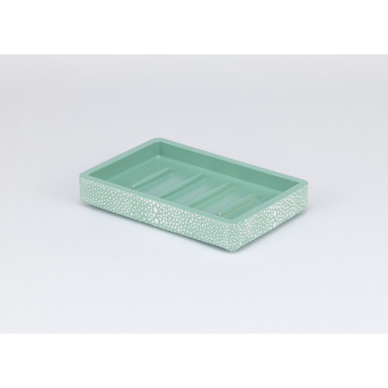Samurai Soap Dish, Shagreen Turquoise