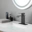 Robinet de lavabo de salle de bain à poignée simple Waterfall Spout avec acier inoxydable durable et contrôle de débit facile