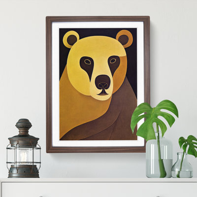 Traditional Bear No.1 Abstract - Wall Art