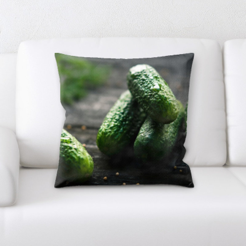 Appetizing Food Microsuede Reversible Throw Pillow