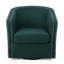 Fauteuil club moderne en tissu avec siège confortable et accents confortables et pivotants