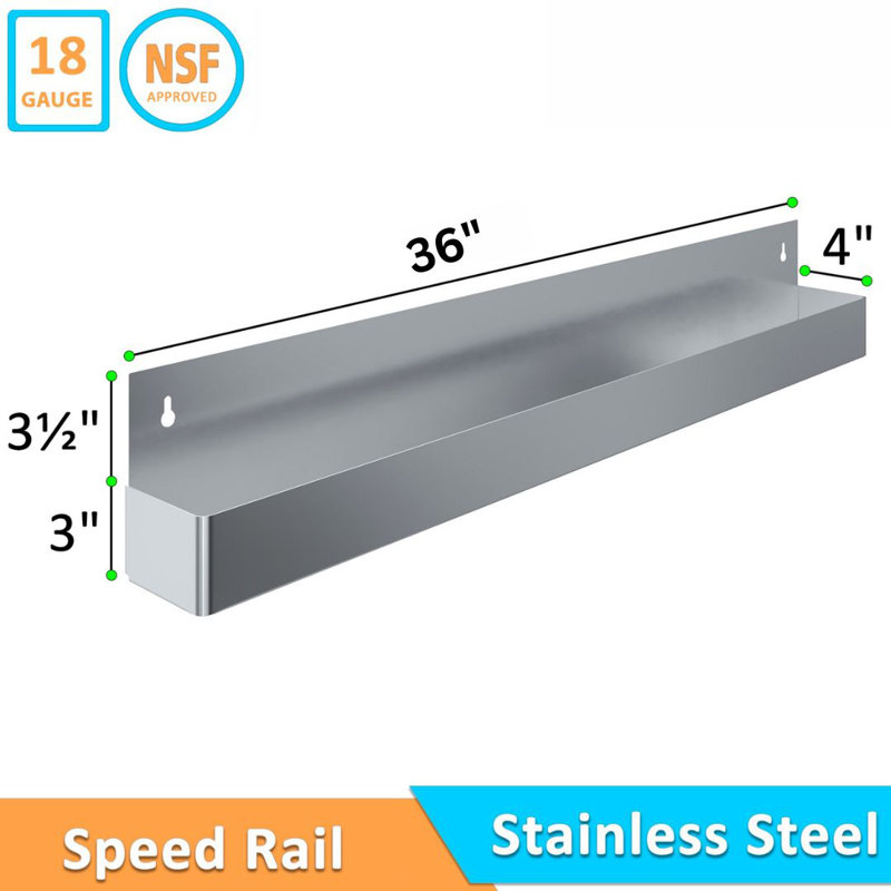 Rail express 36 po en acier inoxydable Express KitchQuip