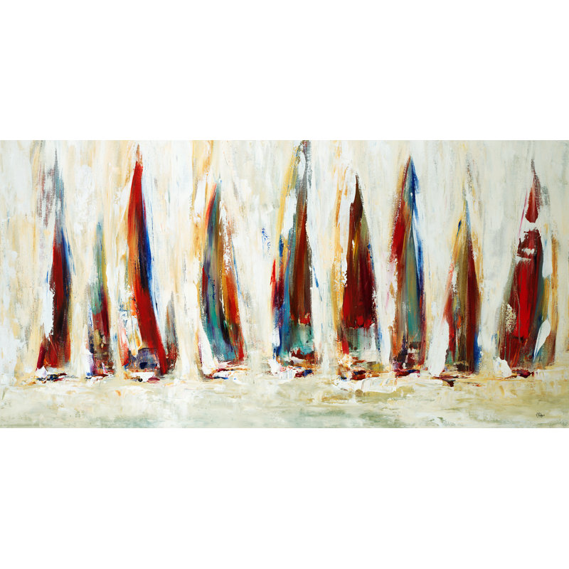 «Game Day» par Lisa Ridgers, impression sur toile tendue, Extérieur, H 30 po x l 59 po x P 1,5 po